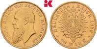 SACHSEN-MEININGEN 20 Mark 1889. Auflage: 4.032 Exemplare Georg II., 1866... 76,966.43 元  ＋  115.90 元 运费