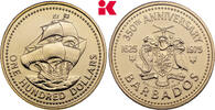 BARBADOS 100 Dollars 1975 Elisabeth II. seit 1966. Stempelglanz, im Orig... 7,739.42 元  ＋  115.90 元 运费