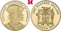 JAMAIKA 100 Dollars 1975. Elizabeth II, 1952-2022. Polierte Platte im Or... 9,684.00 元  ＋  115.90 元 运费