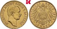 SACHSEN 10 Mark 1906. Friedrich August III., 1904-1918. Vorz&uuml;glich-Stemp... 7,350.51 元  ＋  115.90 元 运费