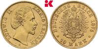 BAYERN 10 Mark 1875. Ludwig II., 1864-1886. Vorz&uuml;glich + 7,739.42 元  ＋  115.90 元 运费
