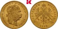 KAISERREICH ÖSTERREICH 8 Gulden (20 Franken) Franz Joseph I., 1848-1916. -