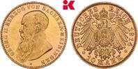 SACHSEN-MEININGEN 10 Mark Auflage: 1.002 Exemplare. Georg II., 1866-1914. -
