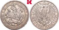 PREUSSEN 3 Mark Wilhelm II., 1888-1918. -