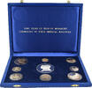 IRAN Satz von 2.000, 1000, 750, 500, 200, 100, 75, 50 u Mohammed Riza Pahlevi, 1942-1979. -
