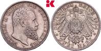 WÜRTTEMBERG 2 Mark Wilhelm II., 1891-1918. -
