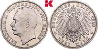 BADEN 3 Mark Friedrich II., 1907-1918. -