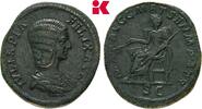 MÜNZEN DER RÖMISCHEN KAISERZEIT Æ-Sesterz, Antoninus III. Caracalla, 198-217 für Julia Domna. -
