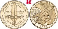 VEREINIGTE STAATEN VON AMERIKA / USA 5 Dollars 1987 W, West Point. Föderation. Proof