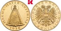REPUBLIK ÖSTERREICH 100 Schilling 1936, Wien. 1. Republik, 1918-1938. Prachtexemplar von polierten Stempeln, UNC-