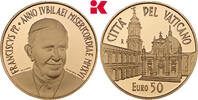 Vatikan 50 Euro 2016 Auflage: 1.800 Exemplare. Franziskus I., 2013-2025.... 19,466.58 元  ＋  116.25 元 运费