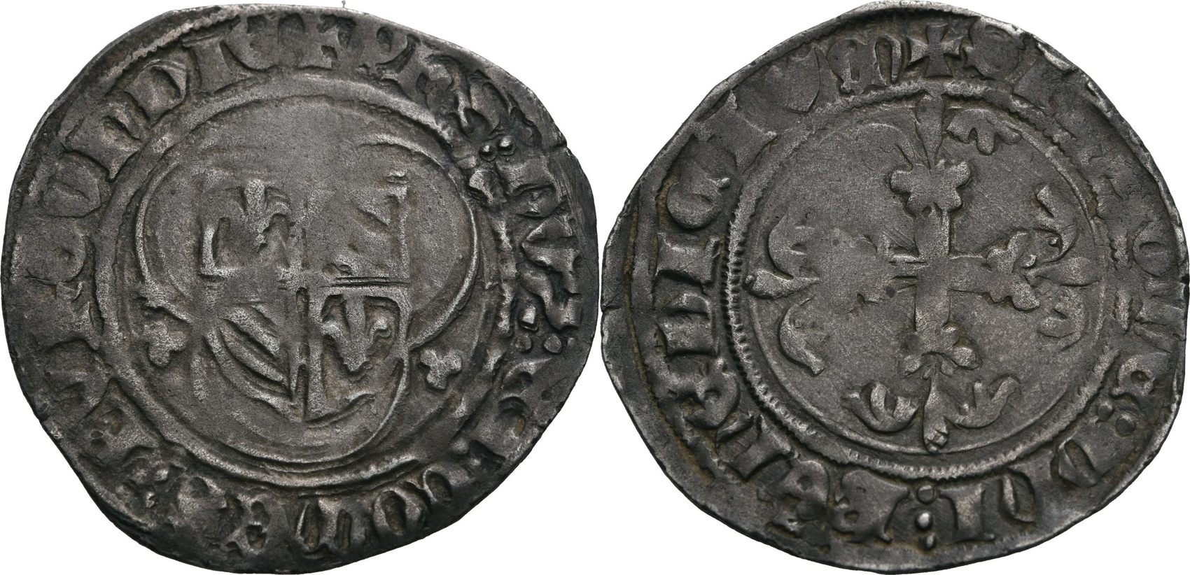 Bourgogne Grafschaft Blanc A L Ecu De Bourgogne Auxonne O J Philippe Le Bon 1419 1467 Vf Prageschwachen Ma Shops