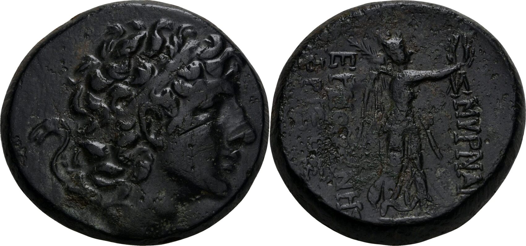 Ionia AE ca. 87-84 v. Chr. Smyrna VF feine grüne Tönung | MA-Shops