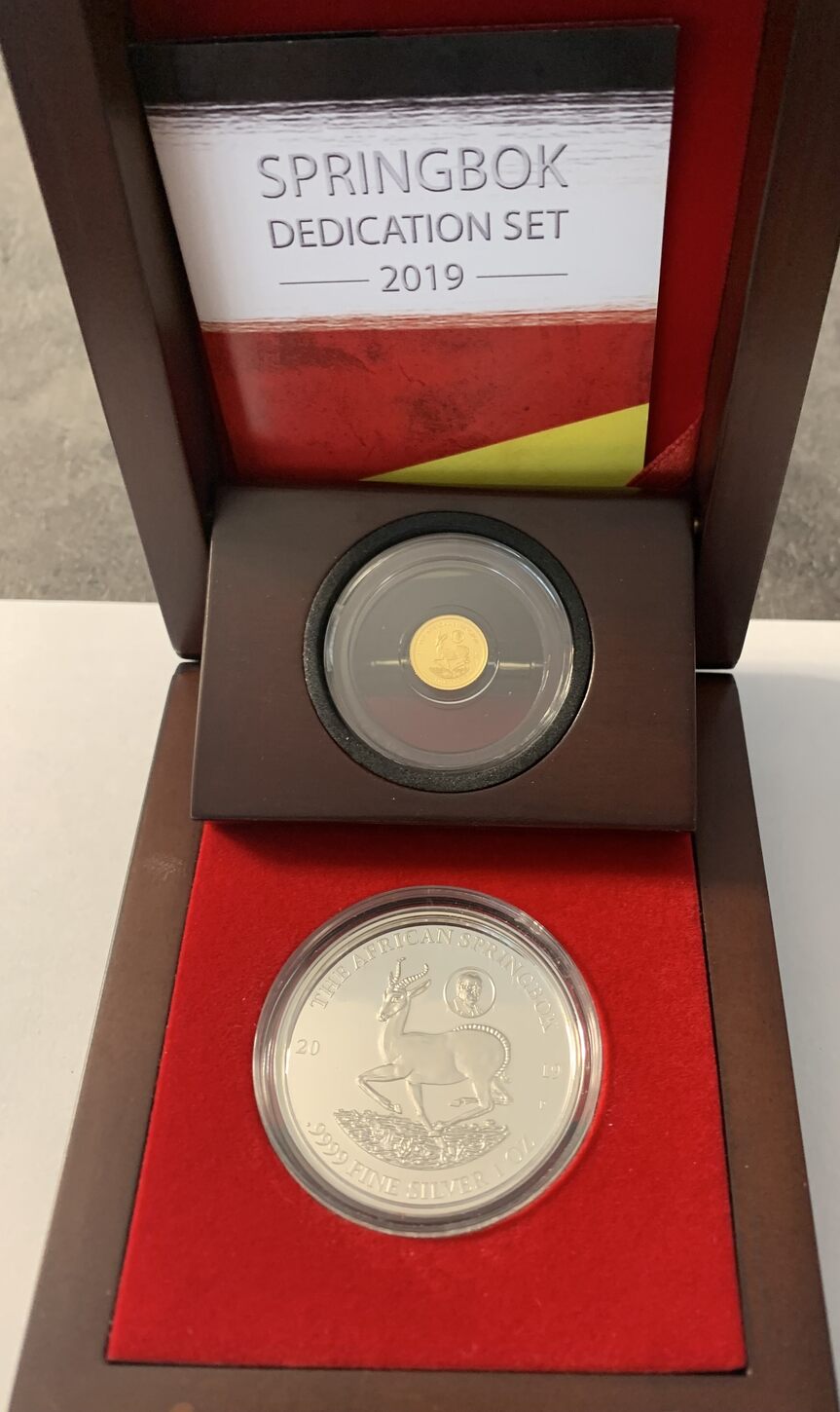 Gabun Set zu 3.000 und 1.000 Francs 2019 Springbok dedication Set zum ...