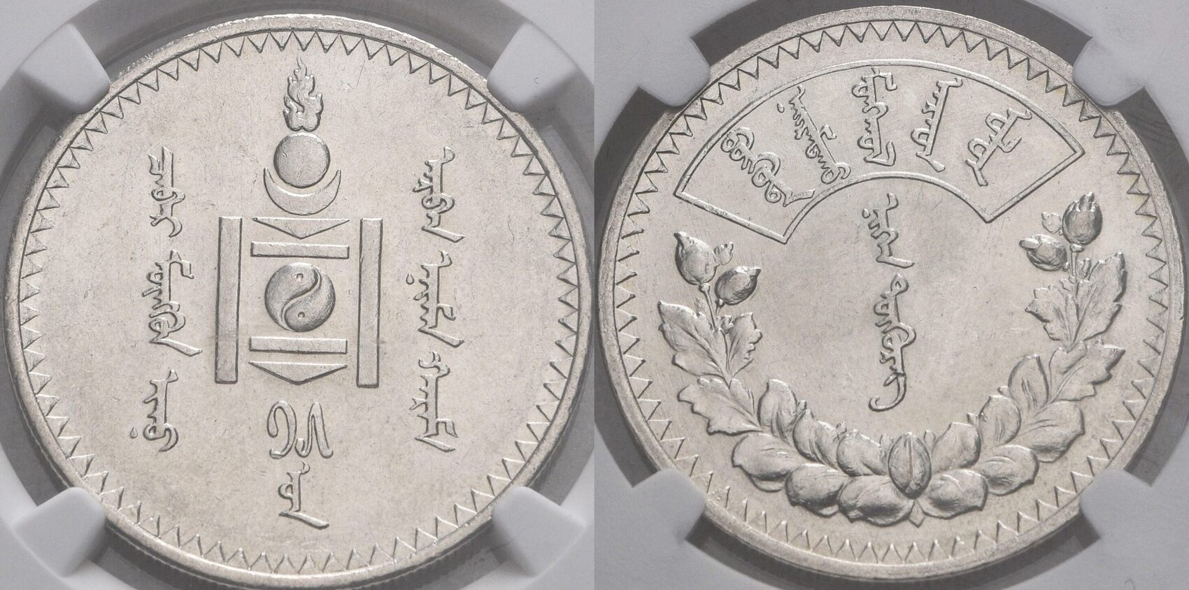 Mongolei 1 Tugrik, Leningrad AH 15 (1925) Volksrepublik, 1924-1992