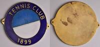 Berlin Einseitige vergoldete Bronzemedaille v. Poellath, auf den Tennisclub Blau-Weiß -
