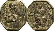 Wallfahrt Vergoldete Bronzemedaille, unsigniert -