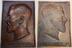 Einseitige Bronzehohlgussplakette o.J. München v. J. Bernhart, a. d. Pädagogen u. Münchner Schulrat Georg M. Kerschensteiner vz