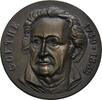 Personen Einseitige Bronzemedaille unsignert, auf J.W.v. Goethe -