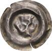 Brakteat  Böhmen Wenzel II., 1278-1305 fast ss, schwach ausgeprägt, Schrötlingsrisse