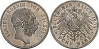 Sachsen 5 Mark E, Muldenhütten Albert, 1873-1902 -