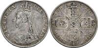 Großbritannien Florin, London Victoria, 1837-1901 -