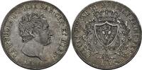 Italien, Sardinien 5 Lire L, Turin Karl Felix, 1821-1831 -