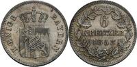 Bayern 6 Kreuzer, München Maximilian II., 1848-1864 -