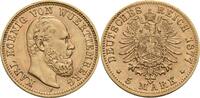 Württemberg 5 Mark F, Stuttgart Karl, 1864-1891 -