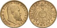 Württemberg 10 Mark F, Stuttgart Wilhelm II., 1891-1918 -