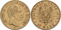 10 Mark H, Darmstadt 1876 Hessen Ludwig III., 1848-1877 ss