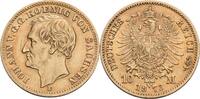 Sachsen 10 Mark E, Muldenhütten Johann, 1854-1873 -