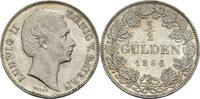 Bayern 1/2 Gulden, München Ludwig II., 1864-1886. -