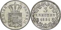 Bayern, Königreich 3 Kreuzer, München Maximilian II., 1848-1864 -