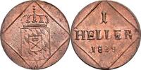 Bayern Cu.-Heller, M&uuml;nchen 1829 Ludwig I., 1825-1848 vz-St. 109.94 US$  +  17.24 US$ shipping