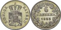 Bayern 6 Kreuzer, M&uuml;nchen 1853 Maximilian II., 1848-1864 vz, min. berieb... 75.22 US$  +  17.24 US$ shipping