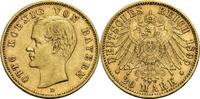 Bayern 20 Mark D, M&uuml;nchen 1895 Otto, 1886-1913 ss, min. berieben 1,209.34 US$  +  shipping