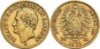Sachsen 20 Mark E, Muldenh&uuml;tten 1873 Johann, 1854-1873 ss 1,267.20 US$  +  shipping
