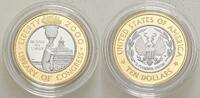 USA 10 Dollers W, West Point (New York) 2000 Library of Congress PP, in ... 1,793.75 US$  +  shipping