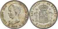 Spanien, K&ouml;nigreich 5 Pesetas MPM, Madrid 1888 (1888) Alfonso XIII., 188... 75.22 US$  +  17.24 US$ shipping