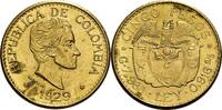 Kolumbien, Republik 5 Pesos, Medellin 1929 Gro&szlig;er Kopf von Bolivar vz, w... 1,267.20 US$  +  shipping