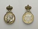 Belgien, K&ouml;nigreich Vergoldete Silbermedaille, unsigniert o.J. Leopold I... 98.37 US$  +  17.24 US$ shipping