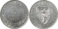 Weimarer Republik 3 Mark 1927 A Lübeck f.vz, Rdf. 145.54 US$  +  34.93 US$ shipping