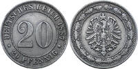 Kaiserreich Kleinmünzen 20 Pfennig 1887 A Kursmünze ss 11.64 US$  +  34.93 US$ shipping