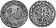 Kaiserreich Kleinmünzen 20 Pfennig 1888 F Kursmünze ss 17.46 US$  +  34.93 US$ shipping