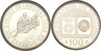 Jugoslawien 100 Dinar 1982 Oympiade Sarajevo Eishockey PP in Kapsel 17.46 US$  +  34.93 US$ shipping