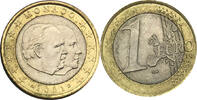 Monaco 1 Euro 2001 Prinz Rainier und Albert vz 5.82 US$  +  34.93 US$ shipping