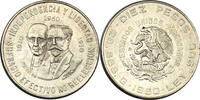 Mexiko 10 Pesos 1960 Hidalgo und Madero. 150 Jahre Unabhängigkeitskrieg ... 33.76 US$  +  34.93 US$ shipping