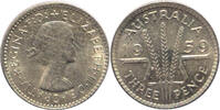 Australien 3 Pence 1959 Elisabeth II vz 38.98 元  ＋  233.87 元 运费