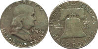 USA 1/2 Dollar 1954 Franklin ss-vz 233.87 元  ＋  233.87 元 运费